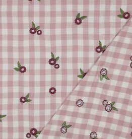 Double Gauze - Vichy Flower