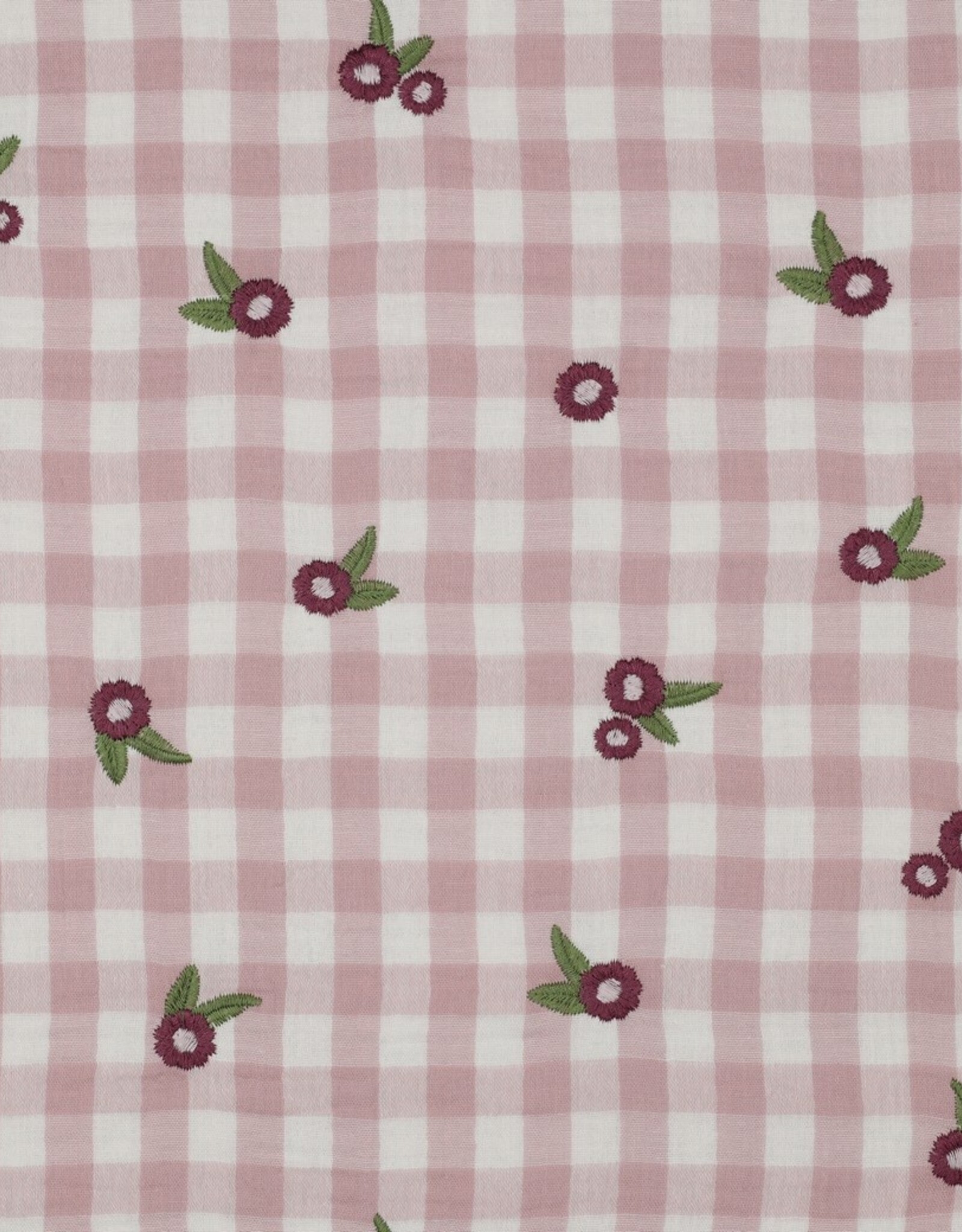 Double Gauze - Vichy Flower