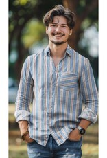 Double Gauze - Stripes - Green