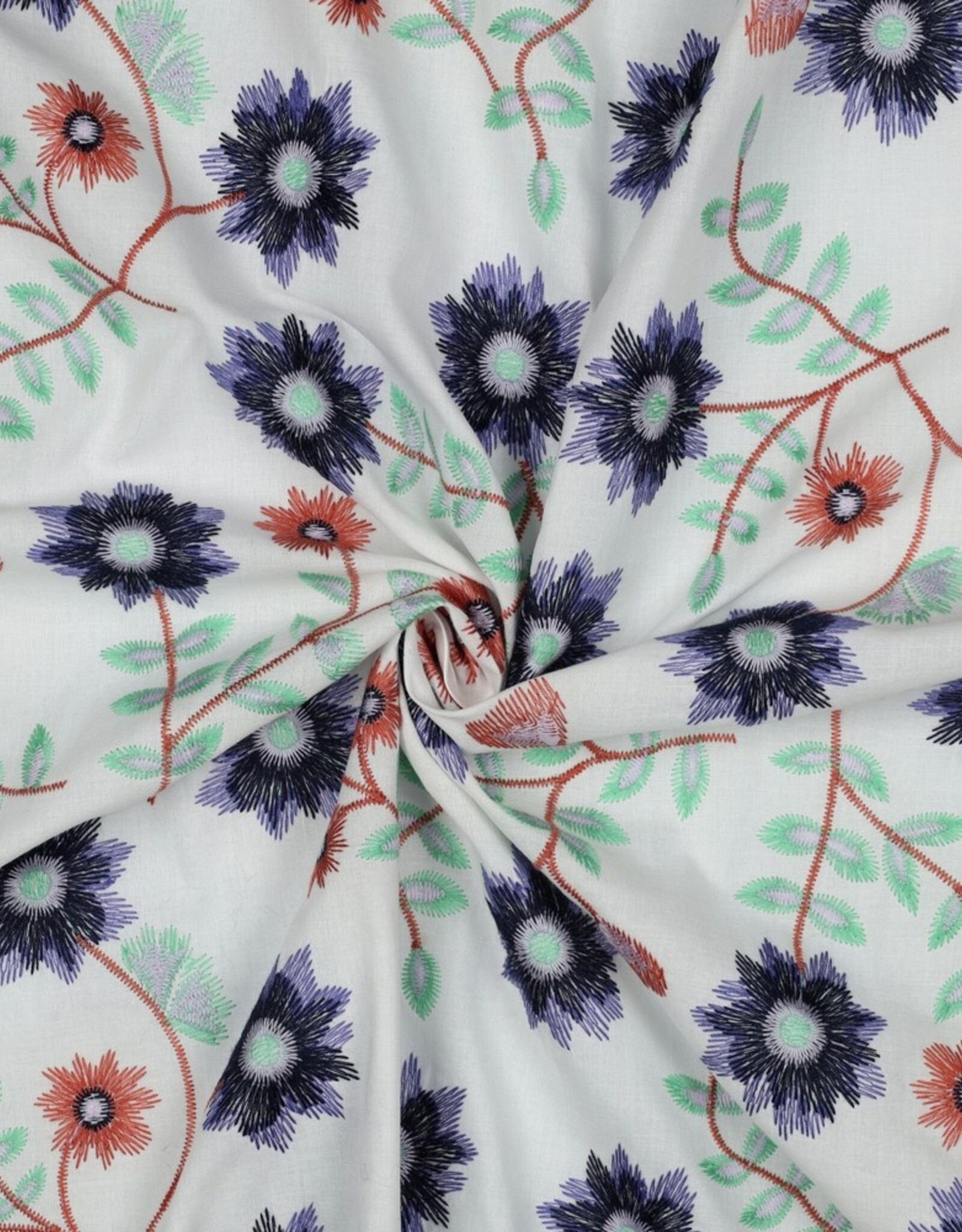 Katoen - Colorfull Broderie