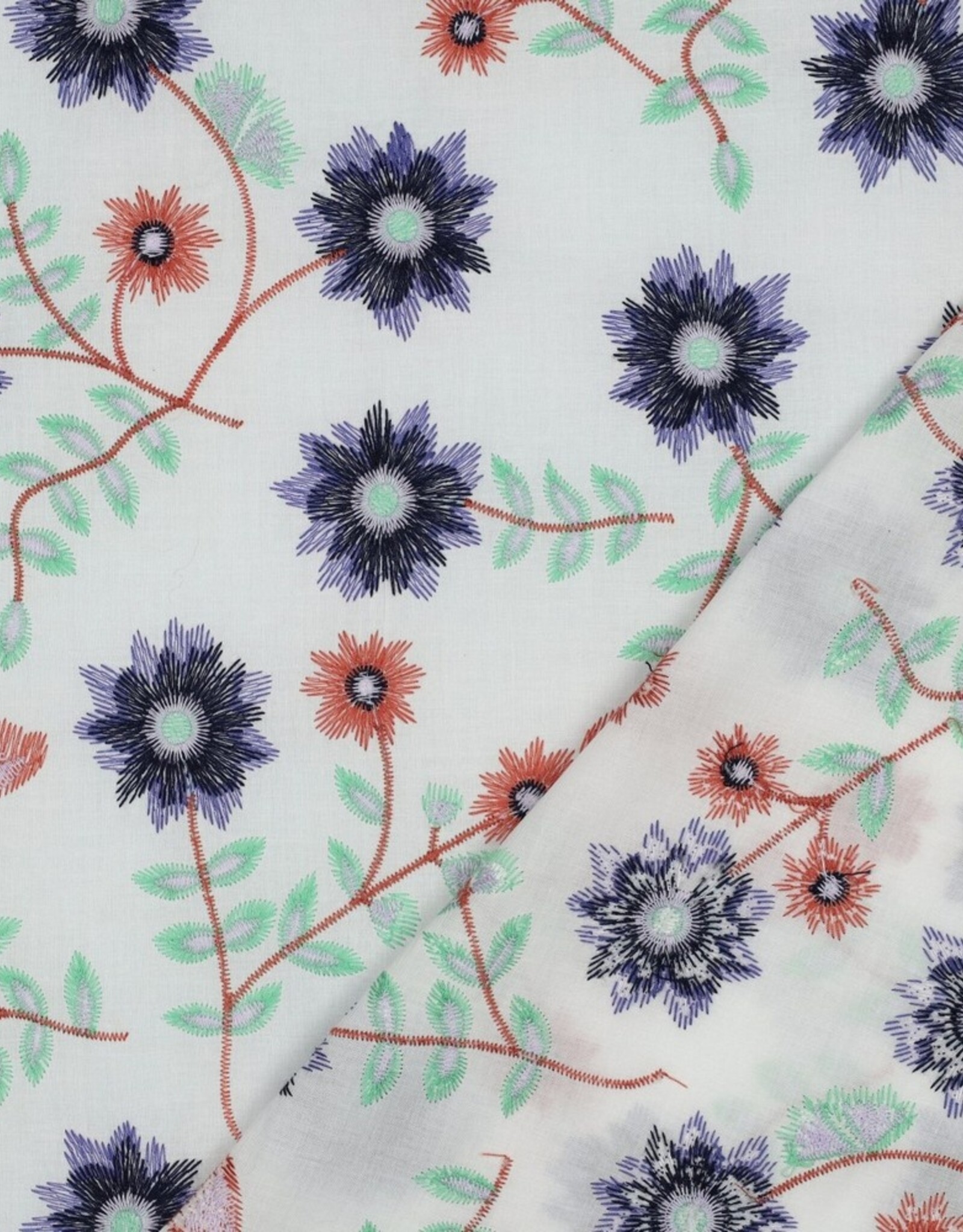 Katoen - Colorfull Broderie