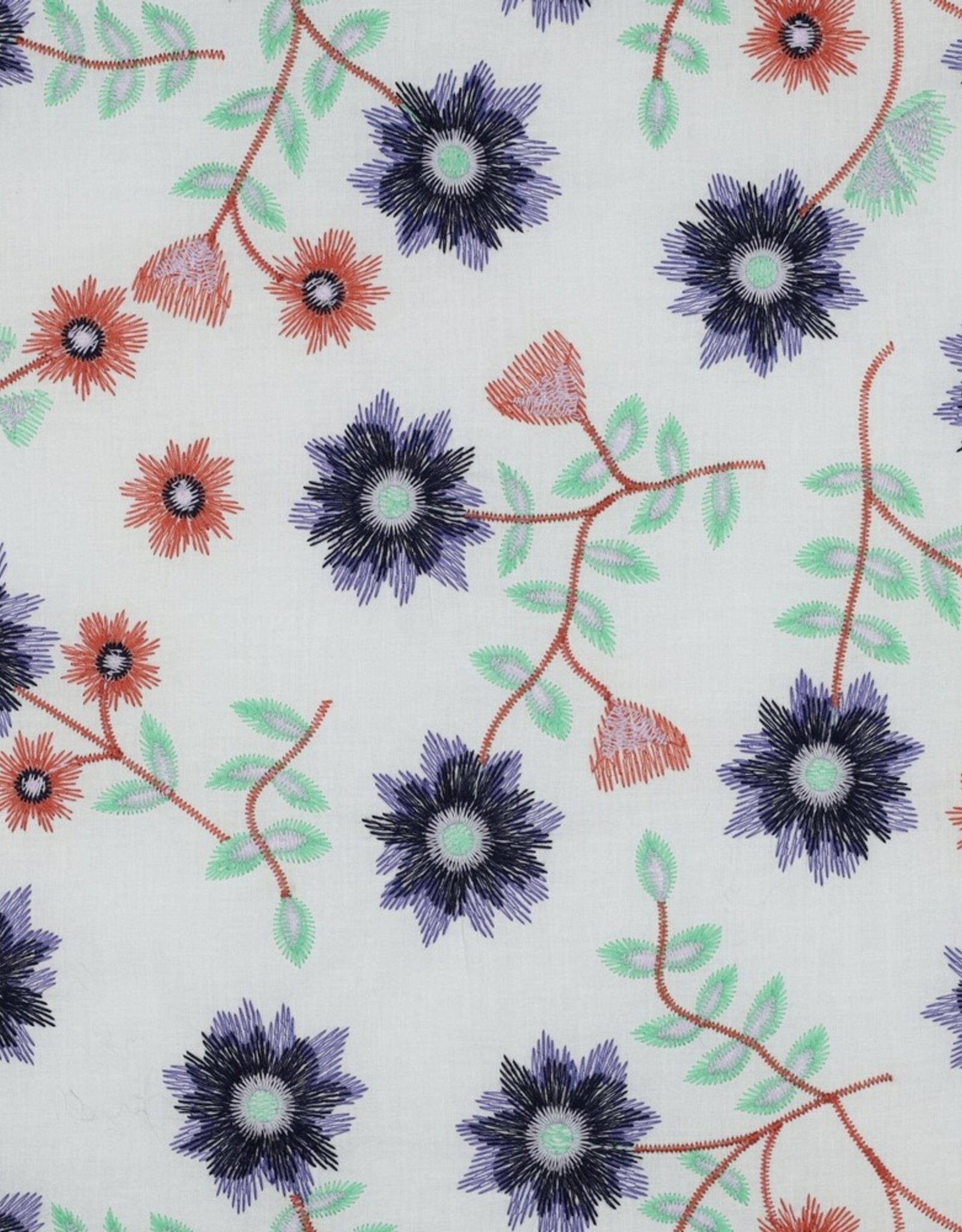 Katoen - Colorfull Broderie