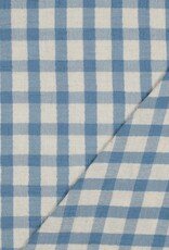 Double Gauze - Grand Vichy - Blue