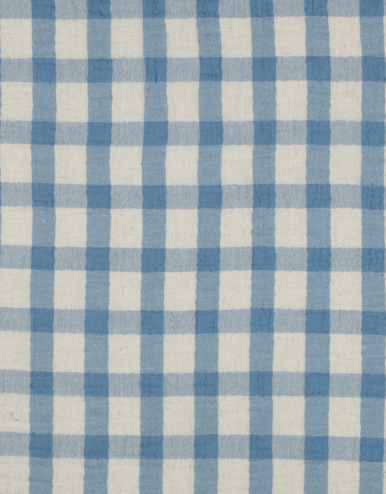 Double Gauze - Grand Vichy - Blue