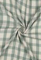 Double Gauze - Grand Vichy - Sage