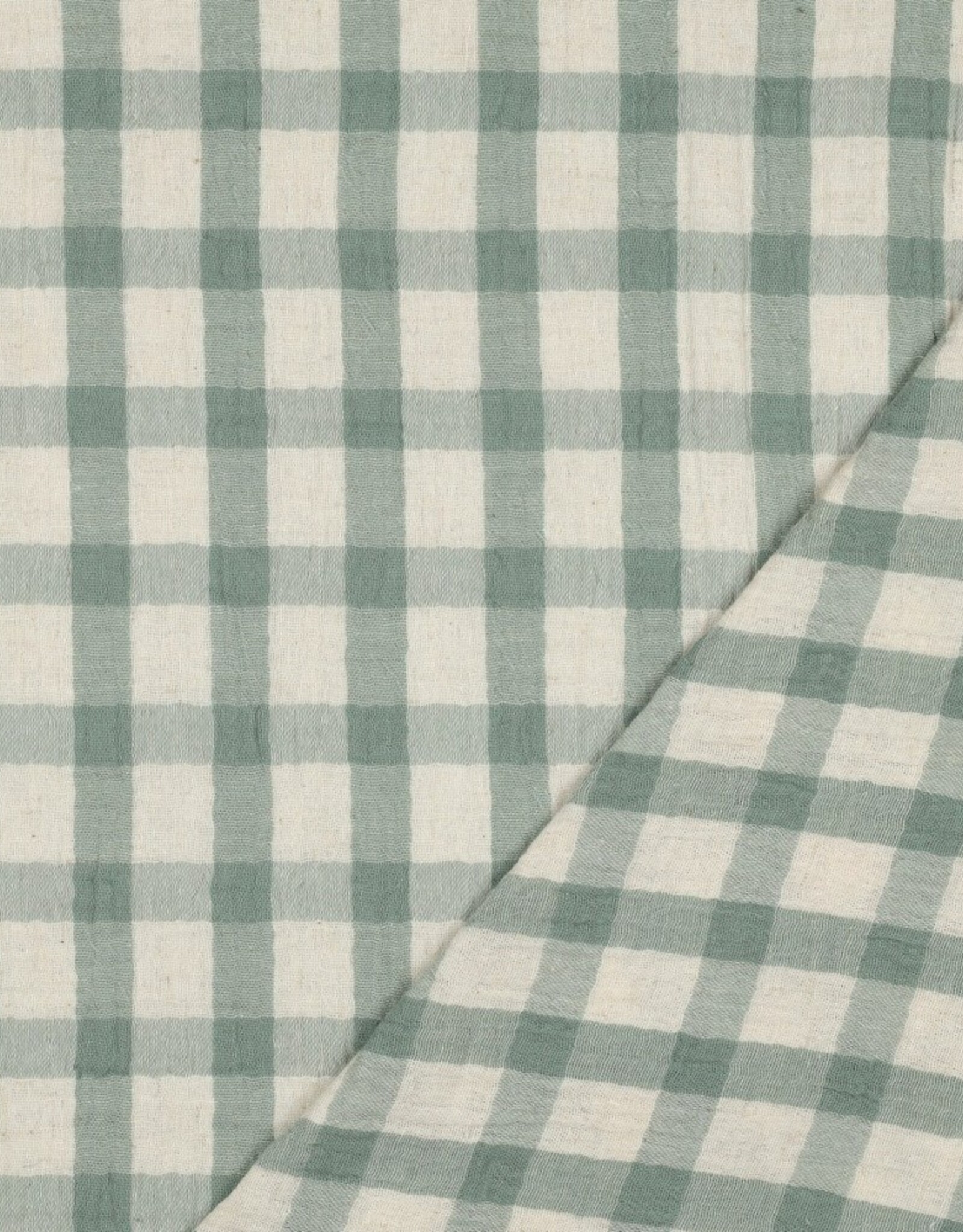 Double Gauze - Grand Vichy - Sage