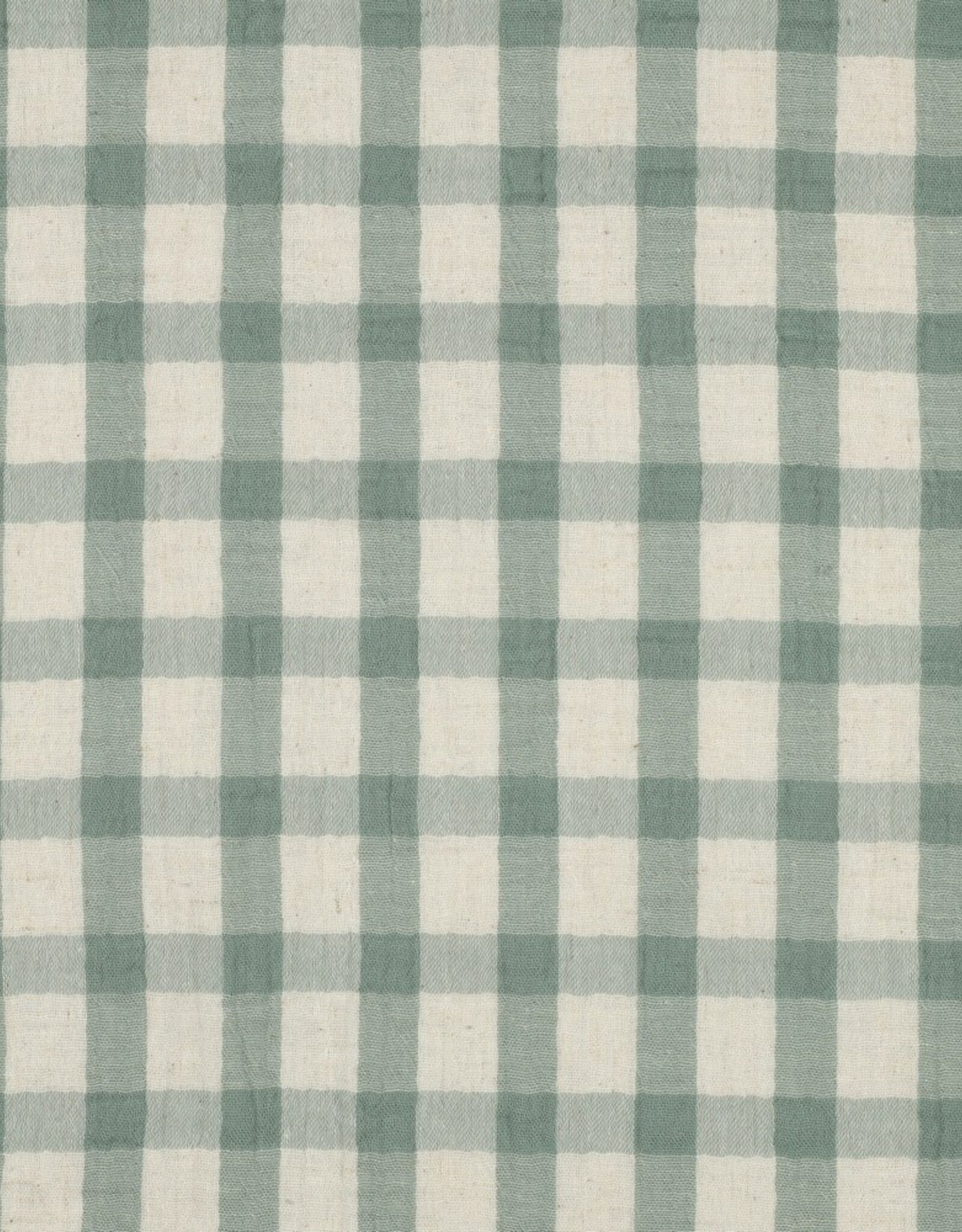 Double Gauze - Grand Vichy - Sage