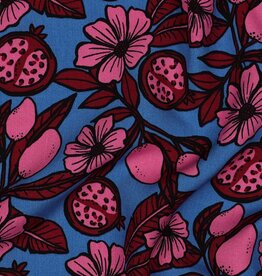 Viscose Poplin - Pomegranate