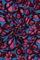 Viscose Poplin - Pomegranate