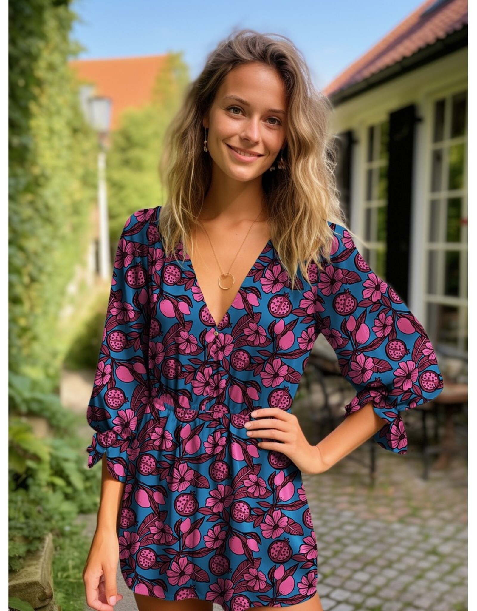 Viscose Poplin - Pomegranate