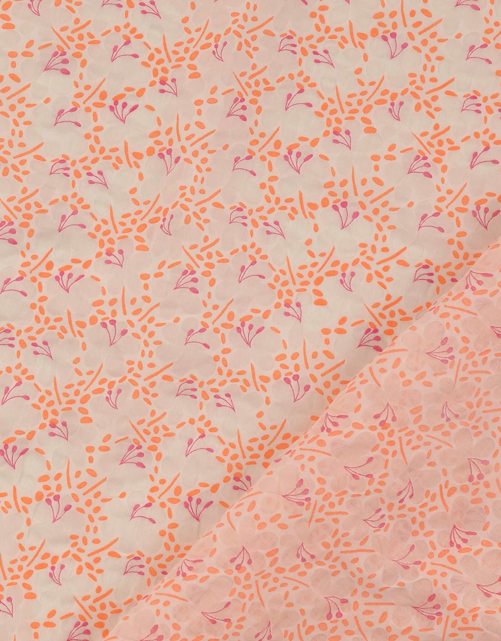 Seersucker Voile - Lucy - Coral