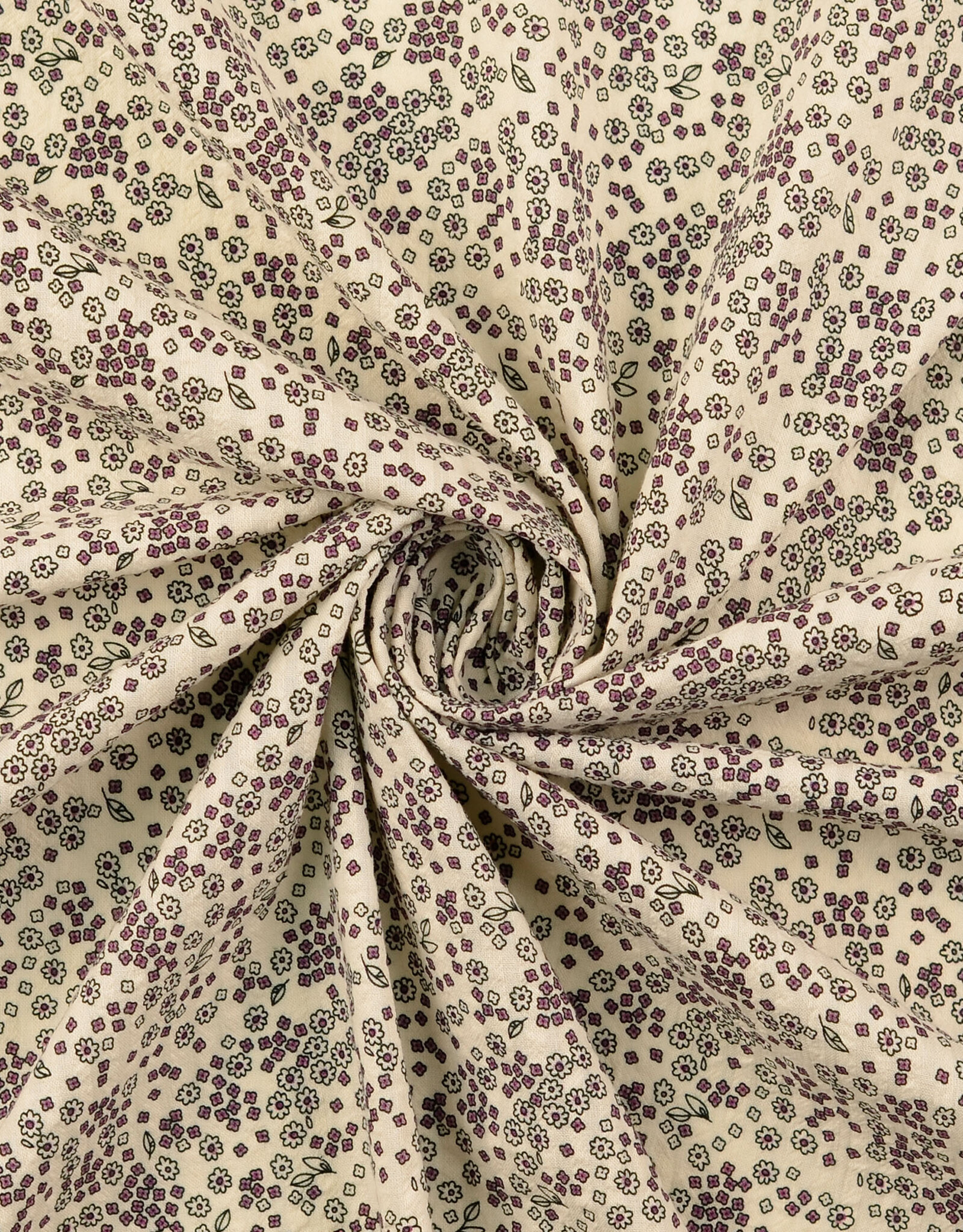 Seersucker - Flowerfield - Mauve