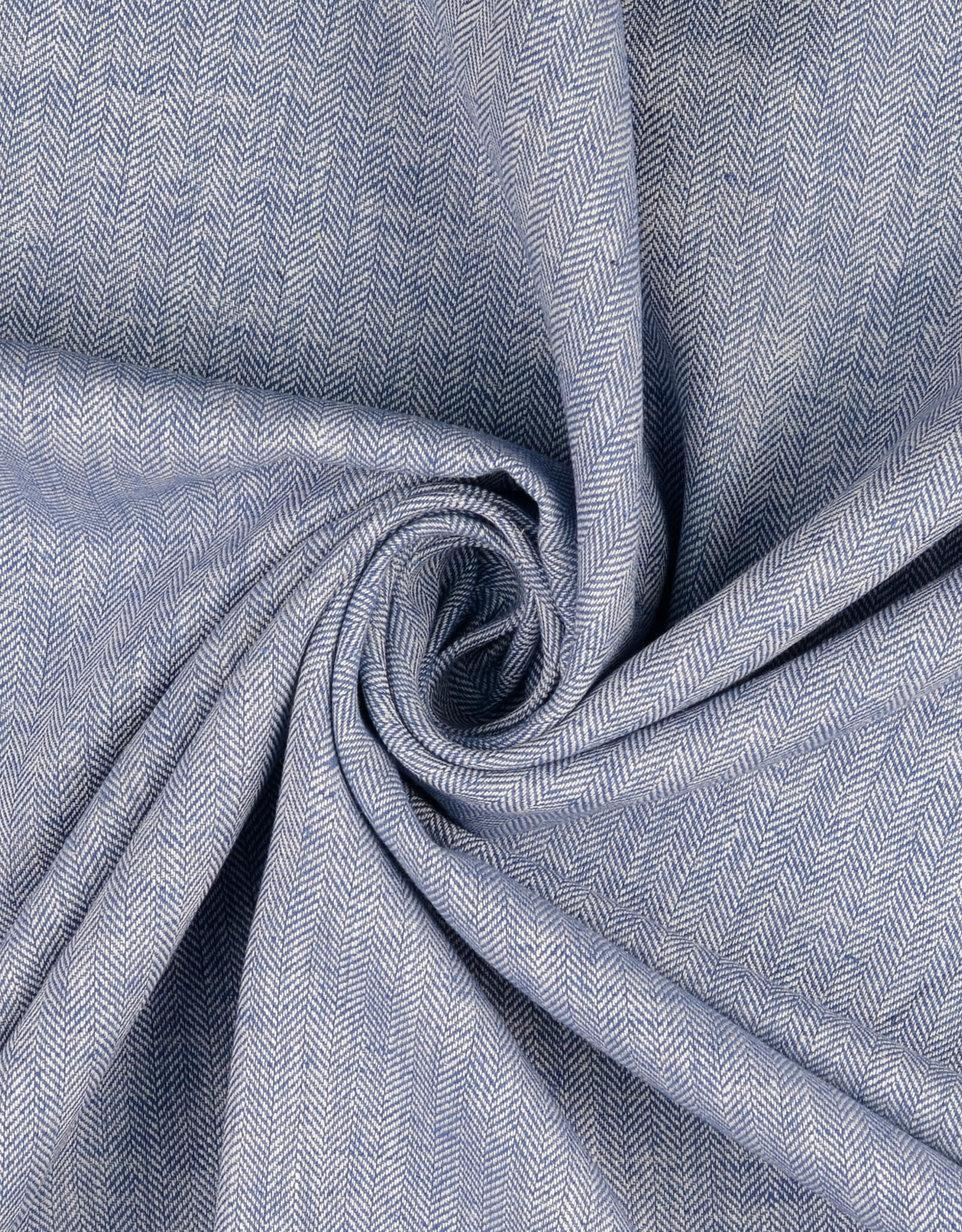 Linnen Mix - Chevron - Sky