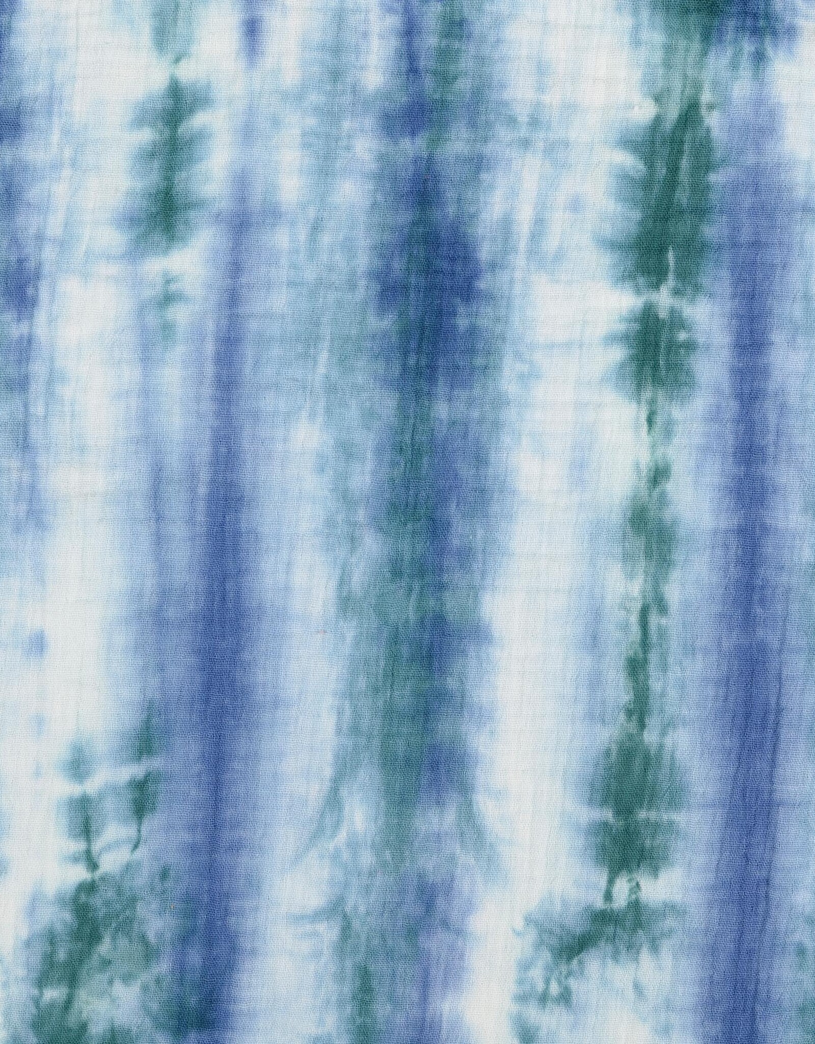 Double Gauze - Batik Blauw