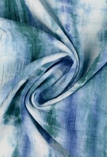 Double Gauze - Batik Blauw