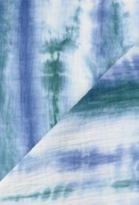 Double Gauze - Batik Blauw
