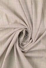 Fijne katoen - Fine stripes - Brown