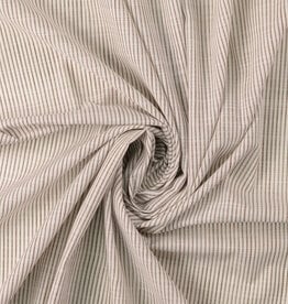 Fijne katoen - Fine stripes - Brown