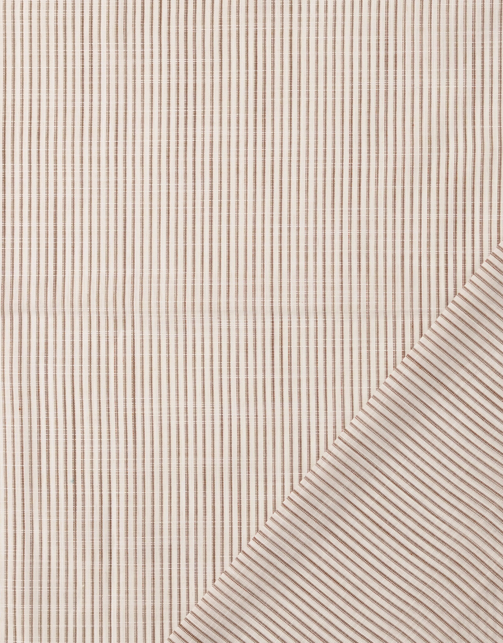 Fijne katoen - Fine stripes - Brown