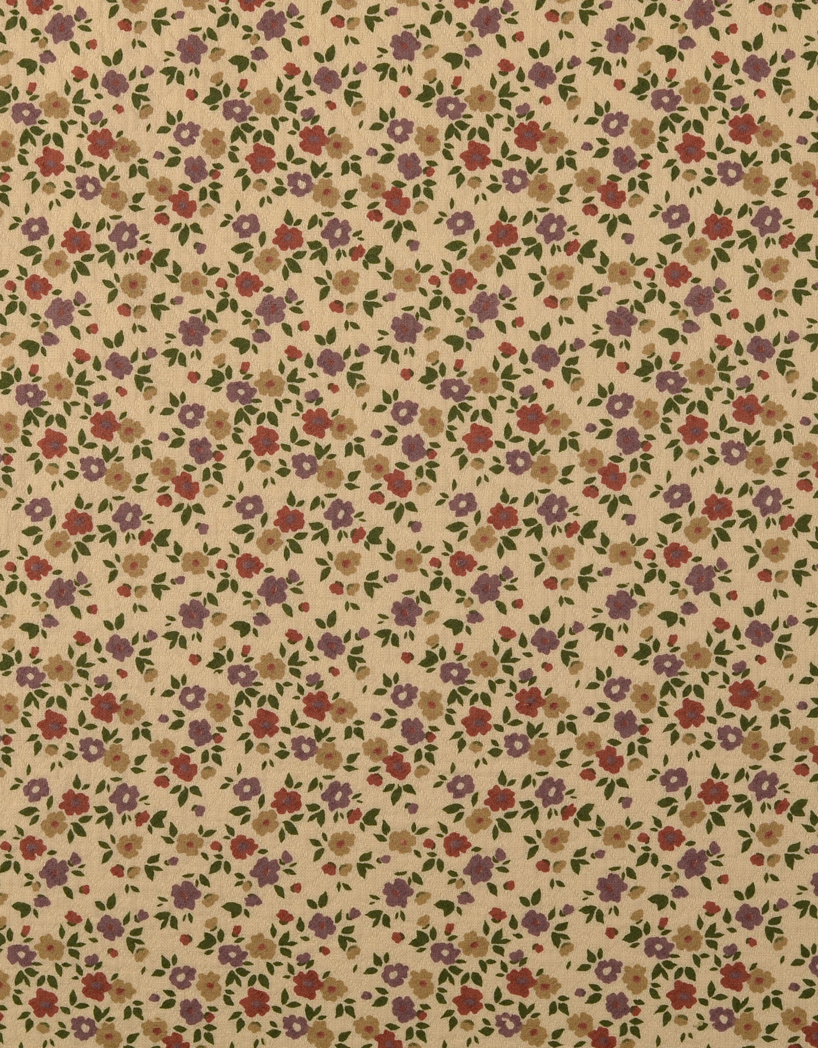 Katoen jacquard - Nude & Brick