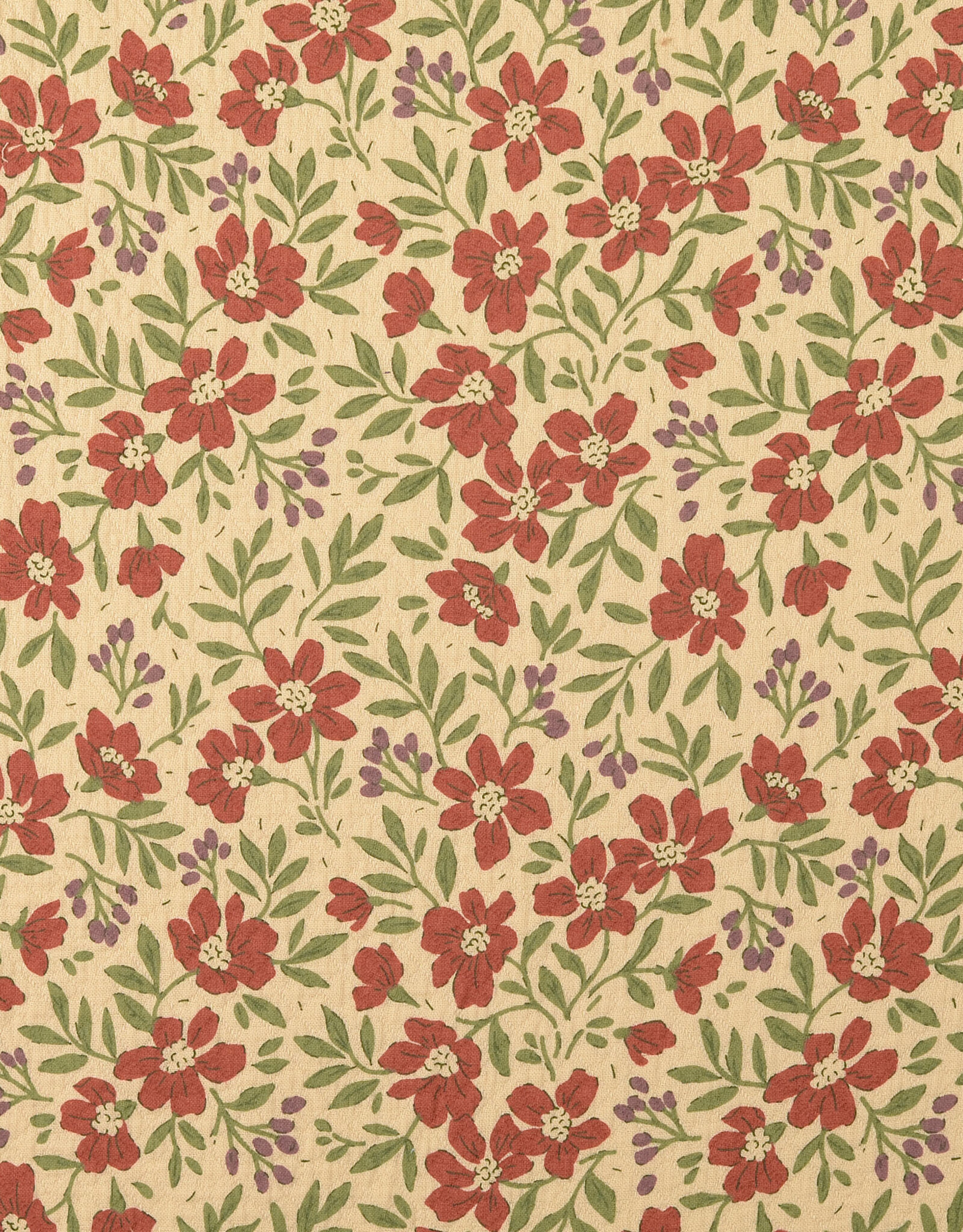 Katoen jacquard - Nude & Brick 2