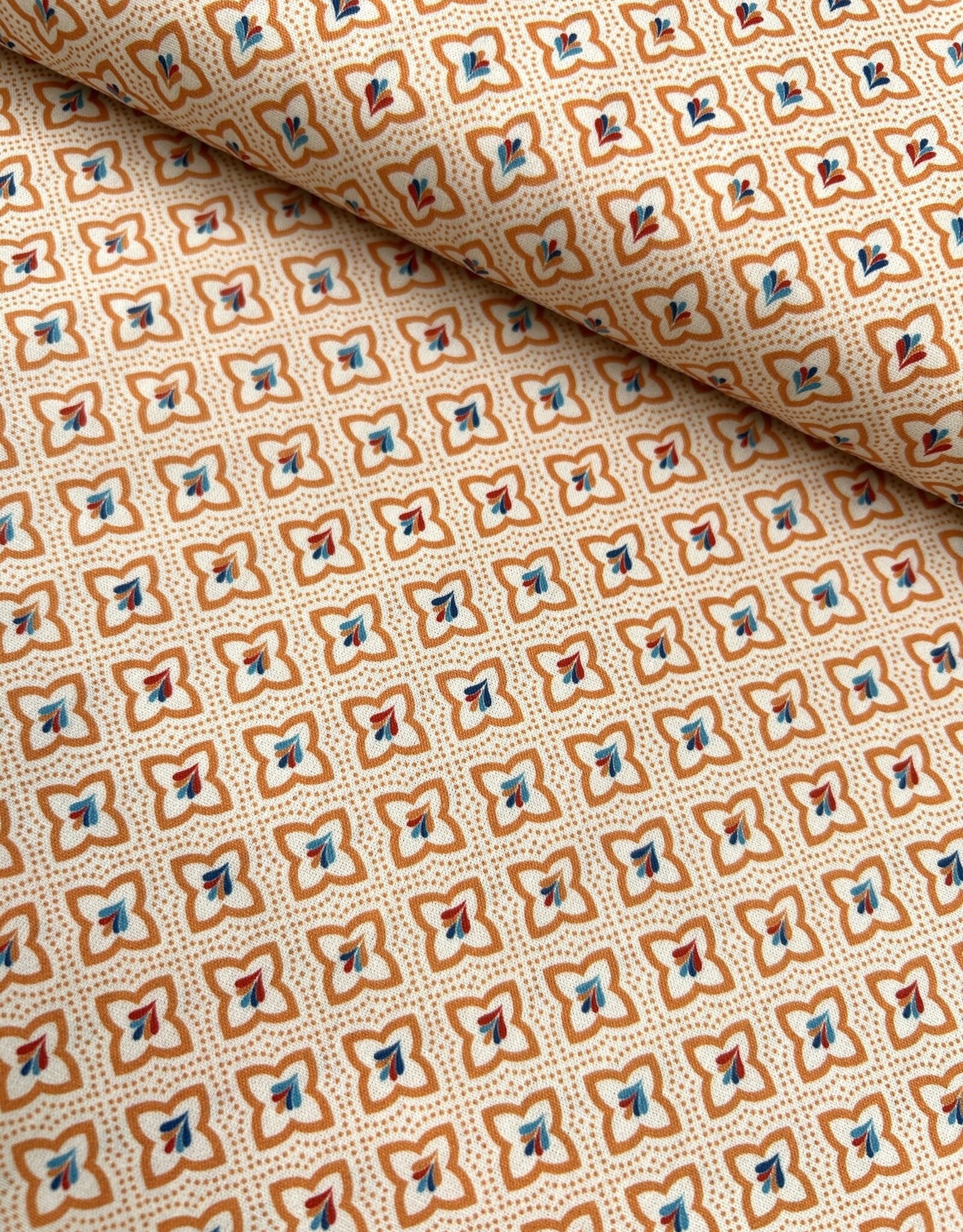 Katoen - Tile - Geel