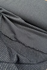 Glitter streepjes tricot - marine