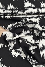 Viscose Crepe - Paint Stipes