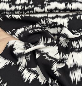 Viscose Crepe - Paint Stipes