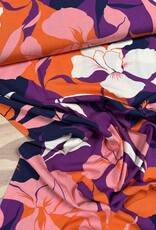 Viscose Poplin - Hibiscus - Orange