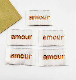 Naailabels - Amour neon