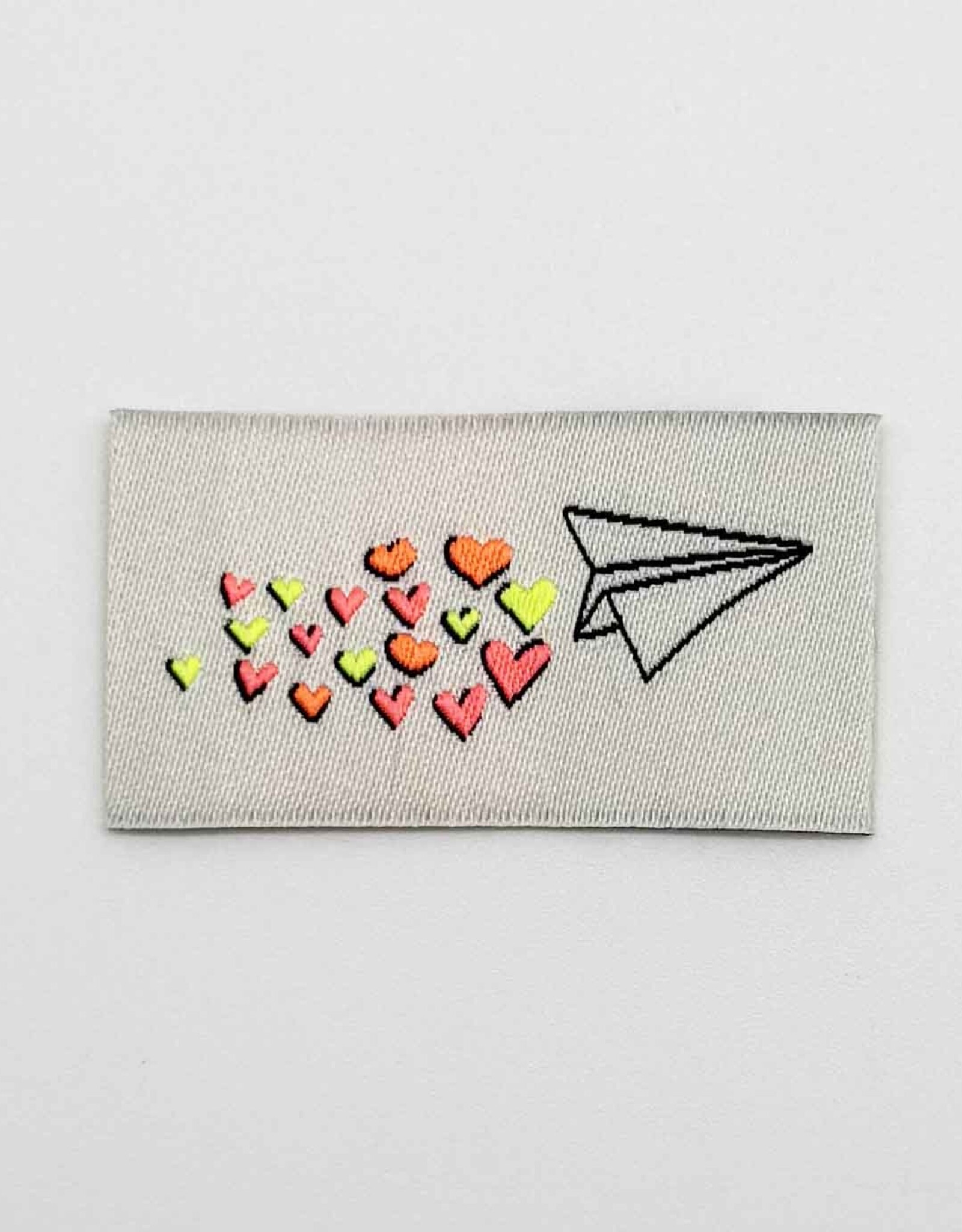 Naailabels - Fly Hearts