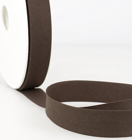 Katoen Biais -  donker bruin 81