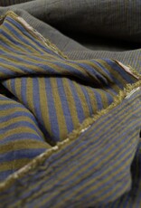 Double Gauze - Stripes 2-sided - kaki