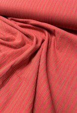Double Gauze - Stripes 2-sided - Tangerin