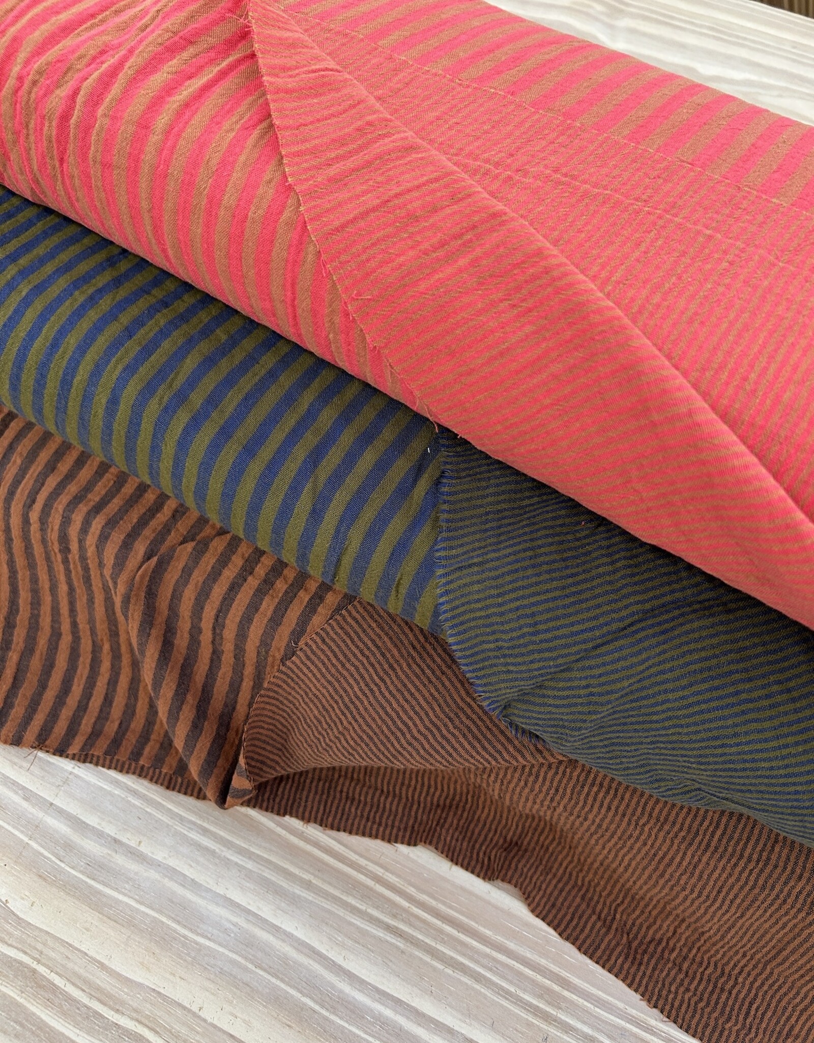 Double Gauze - Stripes 2-sided - Brown