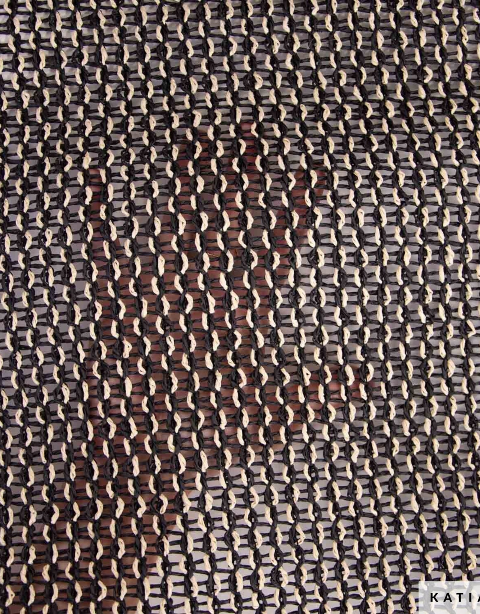 Katia Fabrics Paper Knit Raffia - Zwart