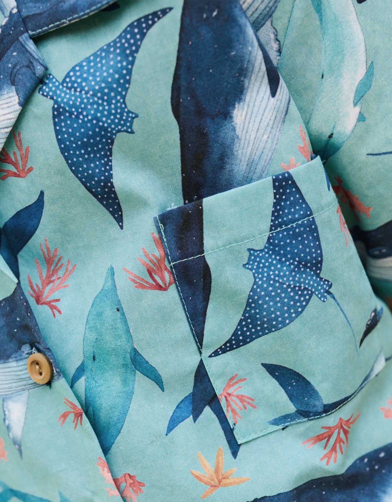 Katia Fabrics Fijne Katoen Poplin - Whale