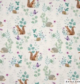 Katia Fabrics Fijne Katoen Poplin - Nature Friends