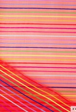 Katia Fabrics Transparante Mesh - Multi Red