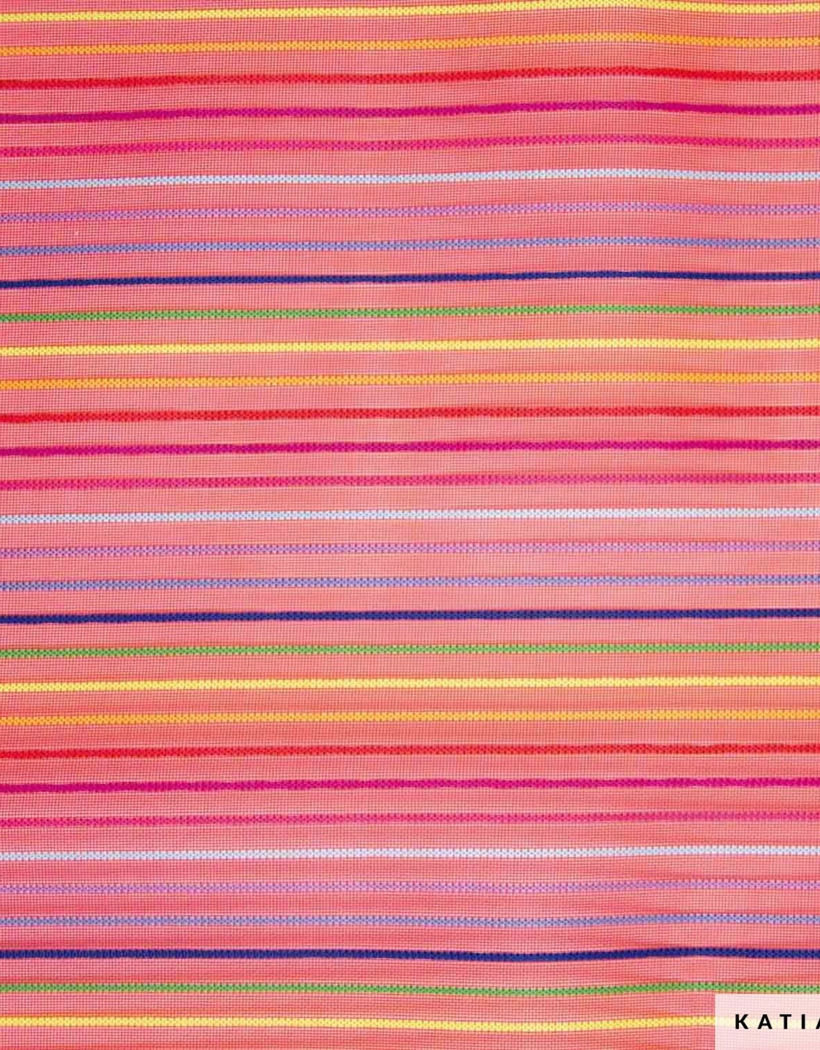 Katia Fabrics Transparante Mesh - Multi Red
