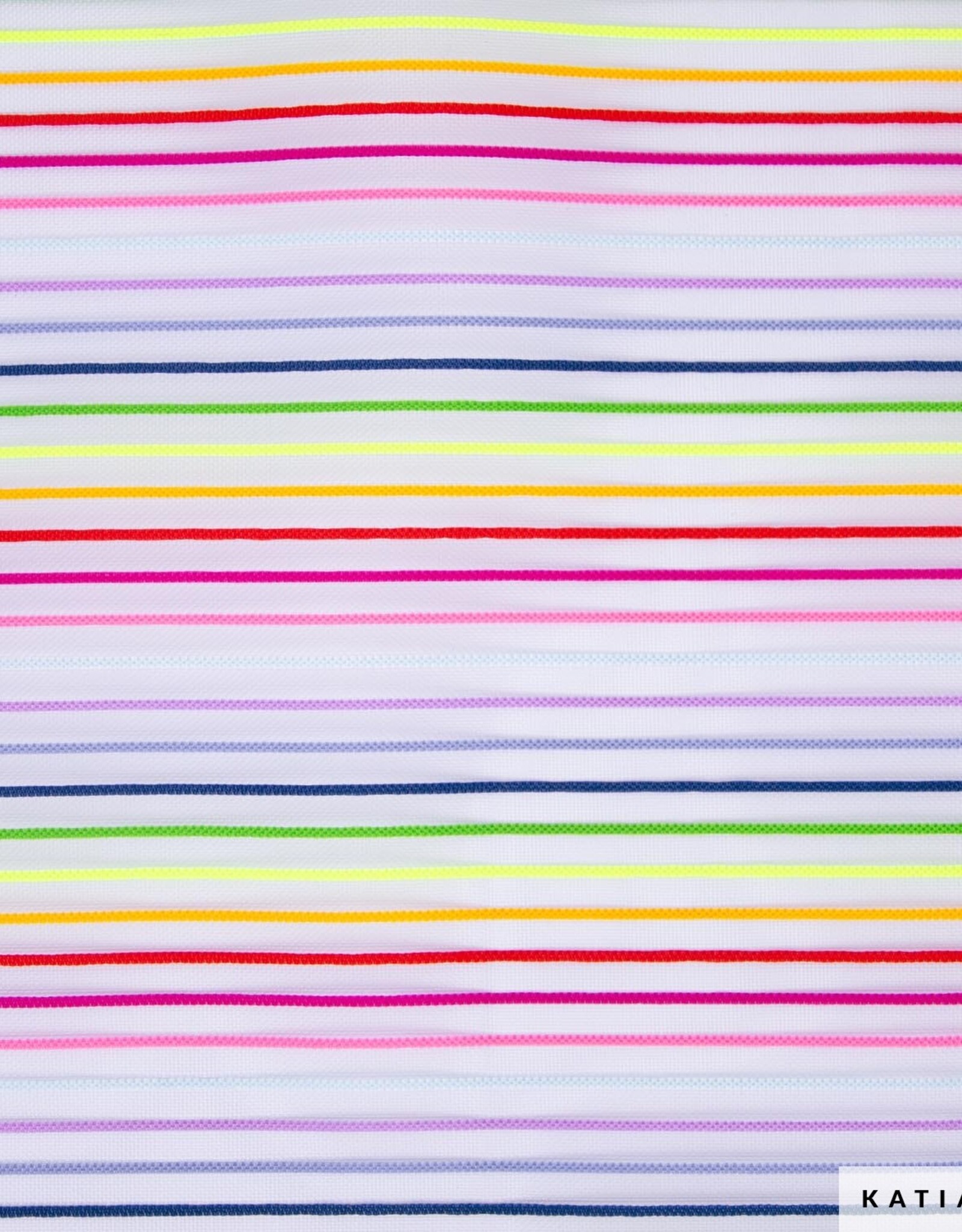 Katia Fabrics Transparante Mesh - Multi Blue