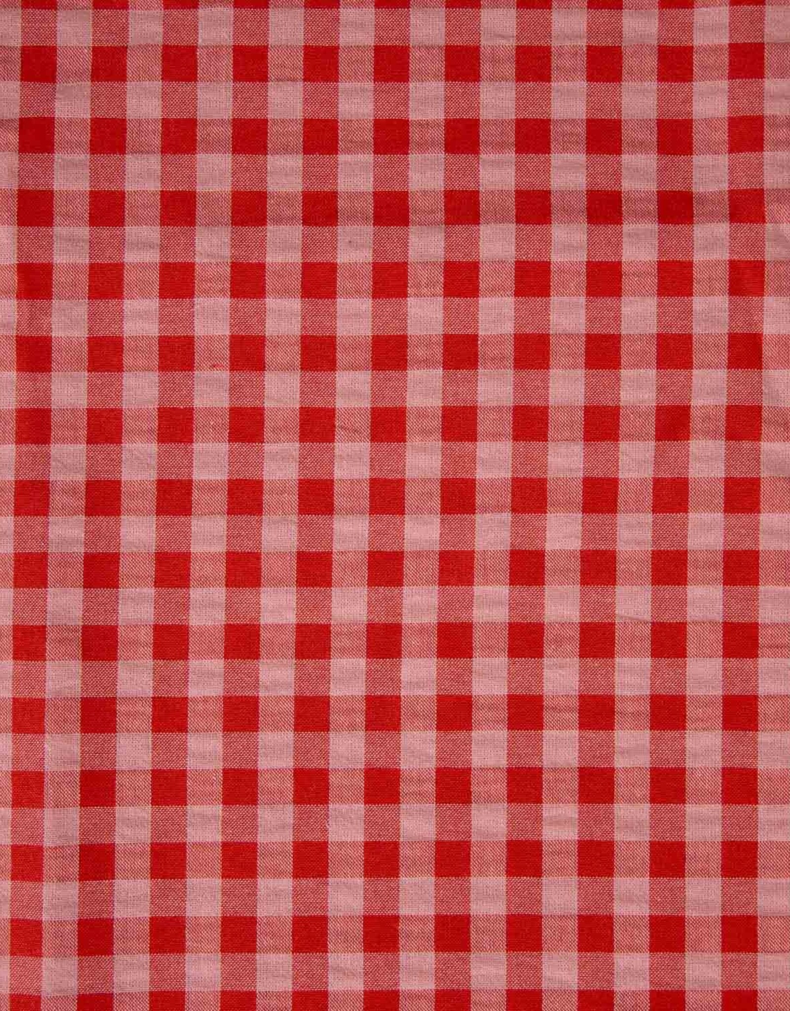 Seersucker - Vichy - Coral