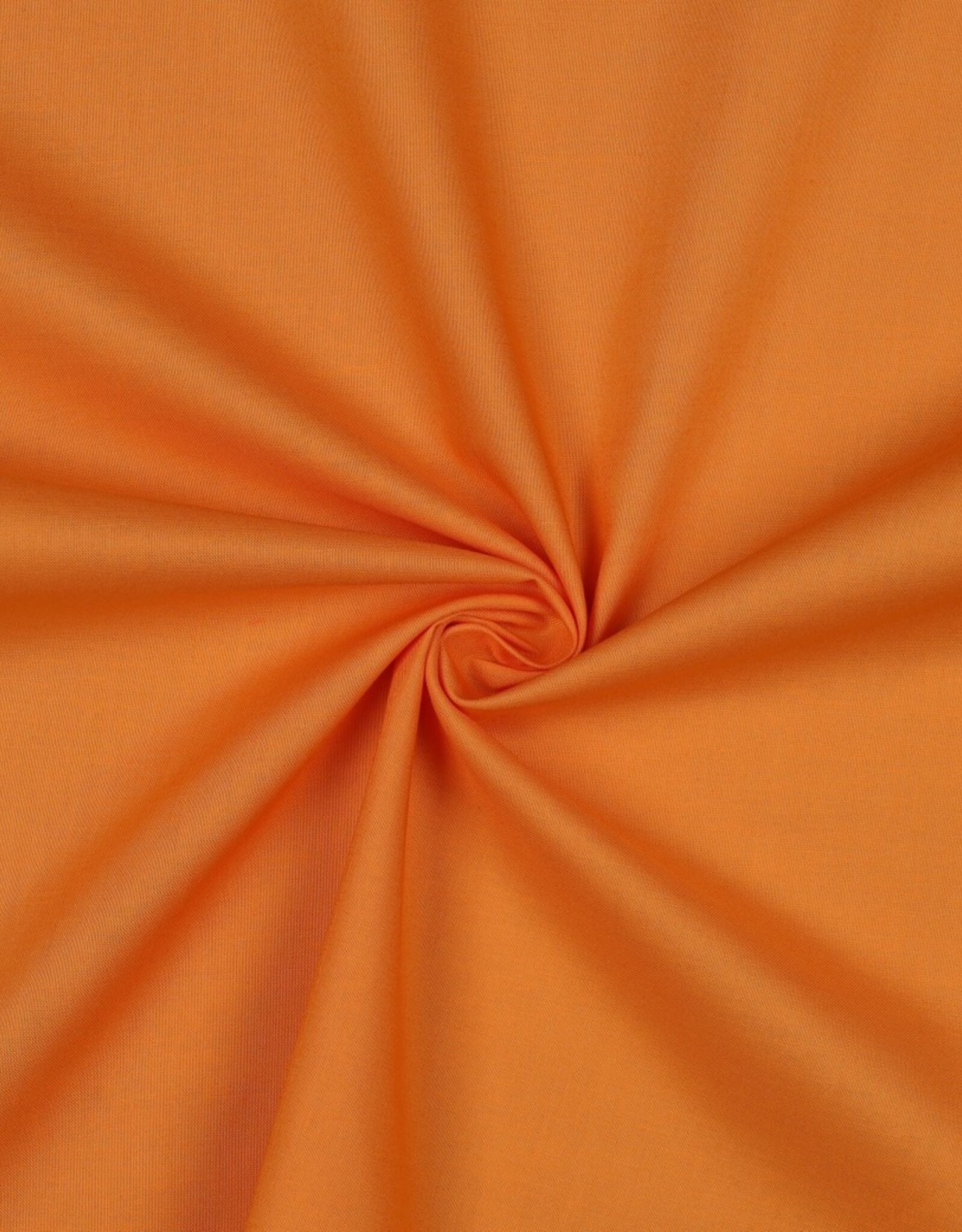 Katoen - Effen - Mandarijn oranje