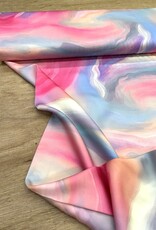 Viscose Satijn - Pink & blue dream