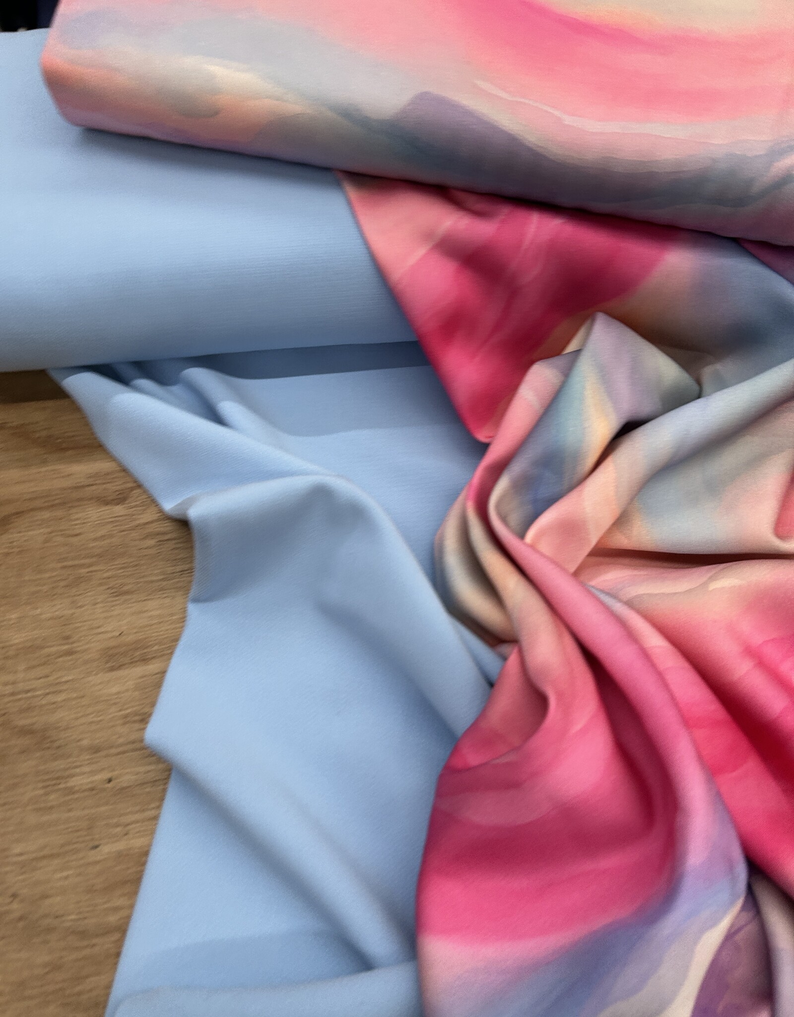 Fibre Mood Viscose Crêpe - Licht Blauw