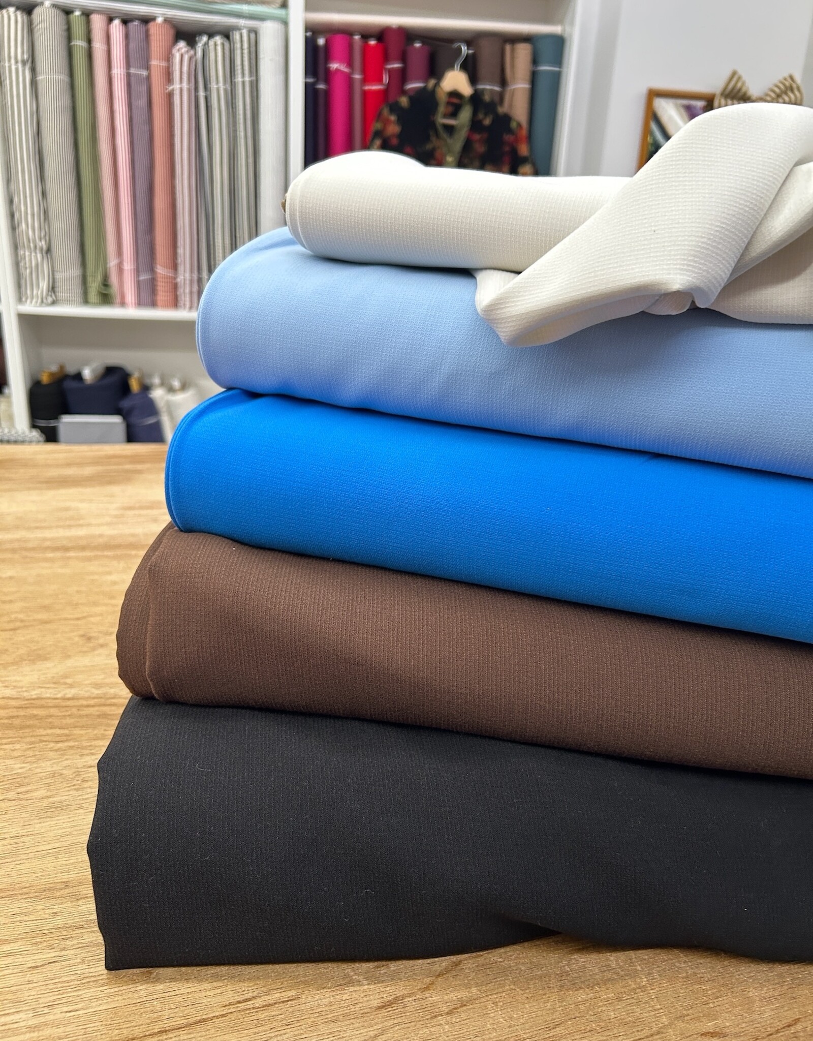 Fibre Mood Viscose Crêpe - Azuurblauw