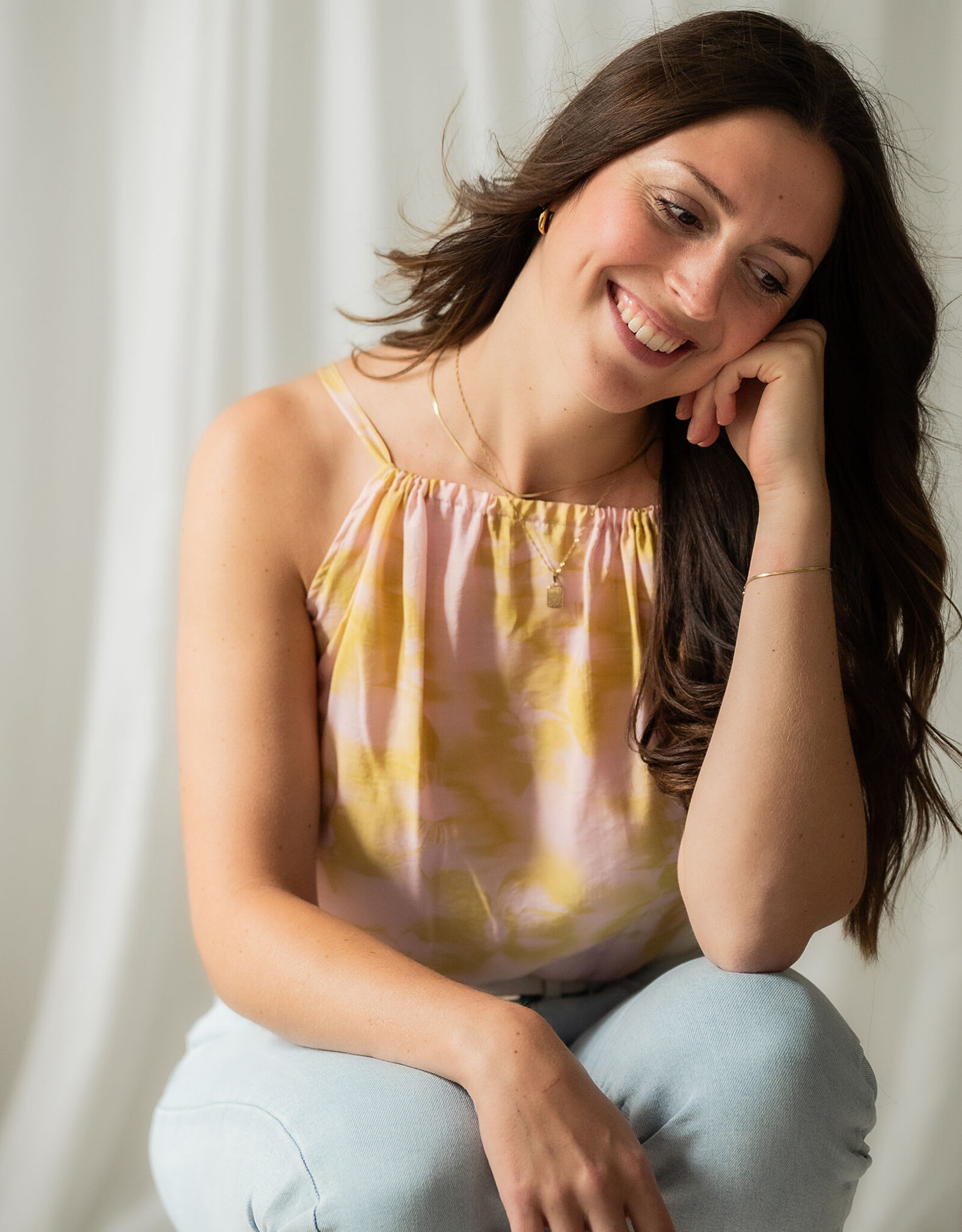 Woven viscose - Blurry Pink