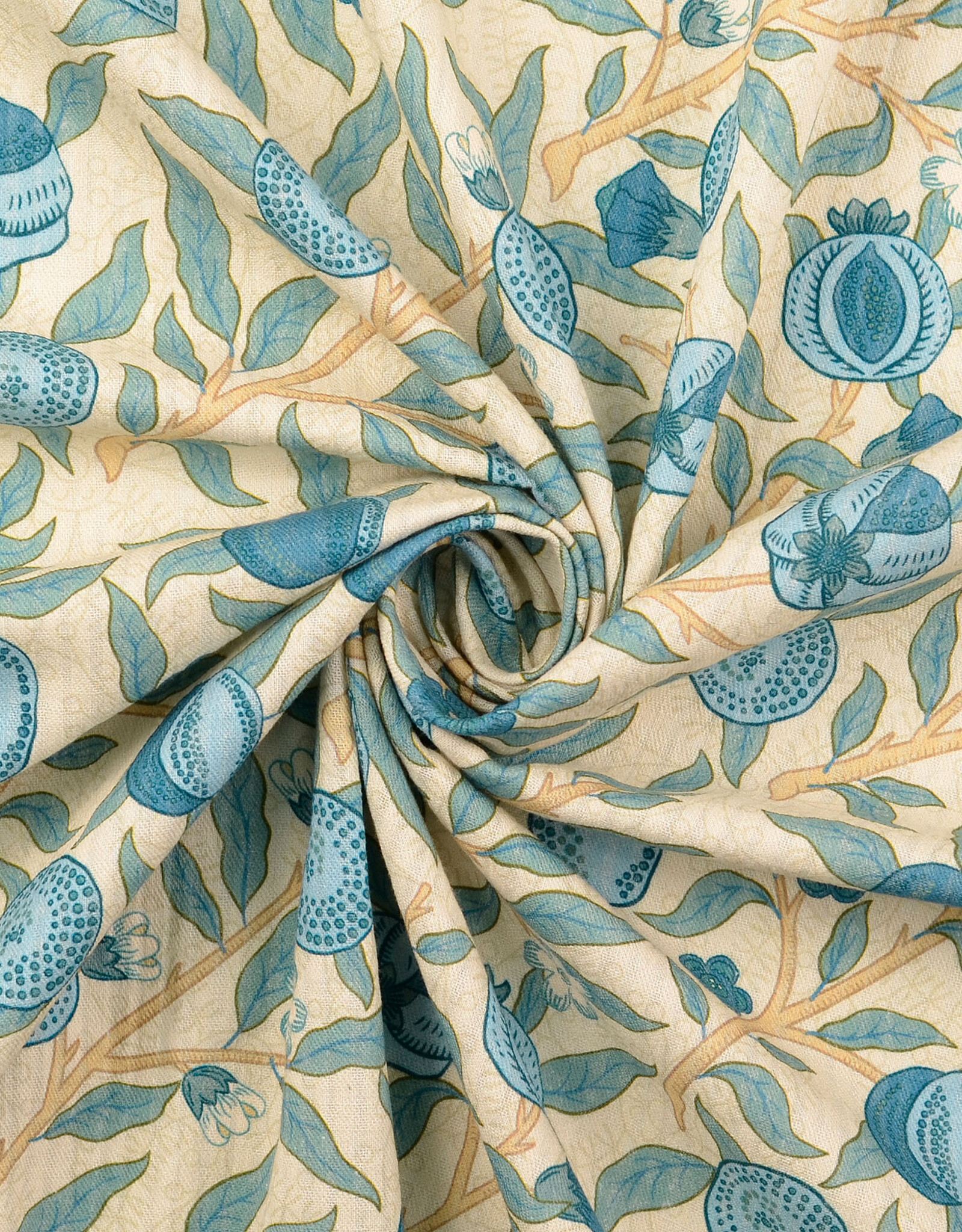 Structure katoen  - Fruits - Blue