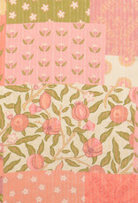 Structure katoen  - Patchwork - Peach